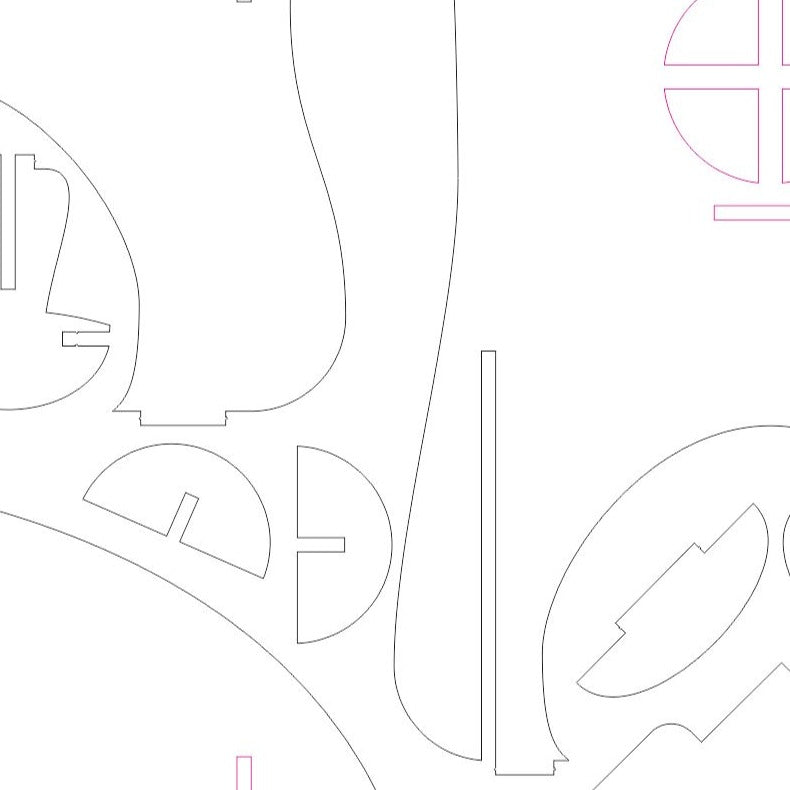 Casita de hadas - Archivo de corte láser SVG y DXF