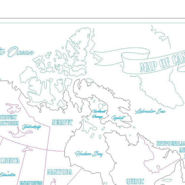 Canada puzzle map