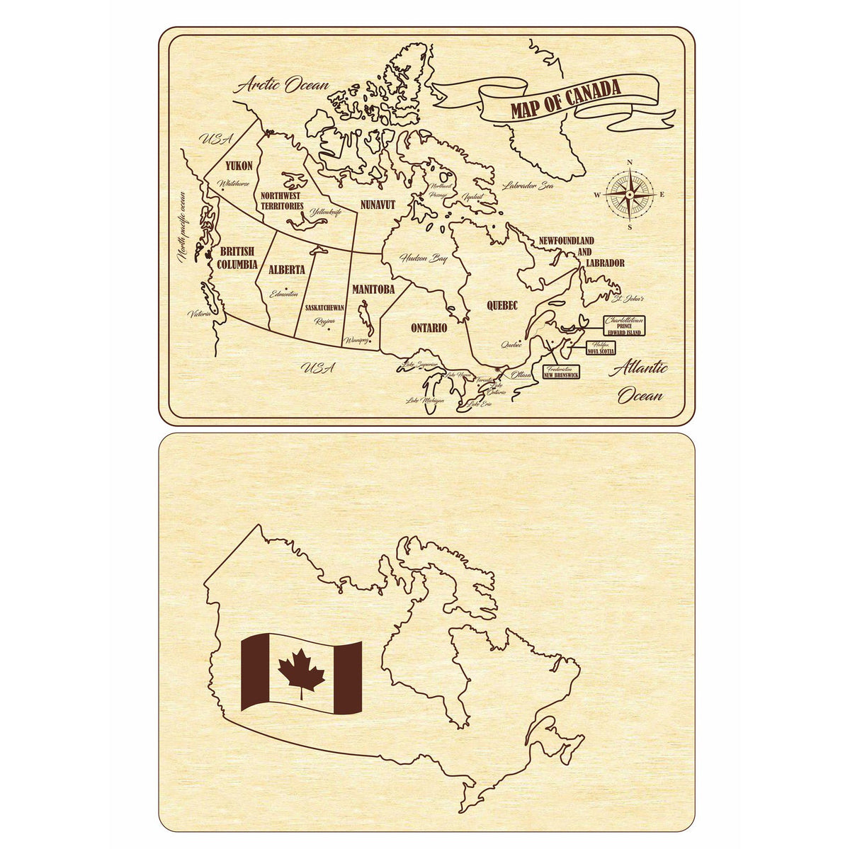 Canada puzzle map – Vector Painter