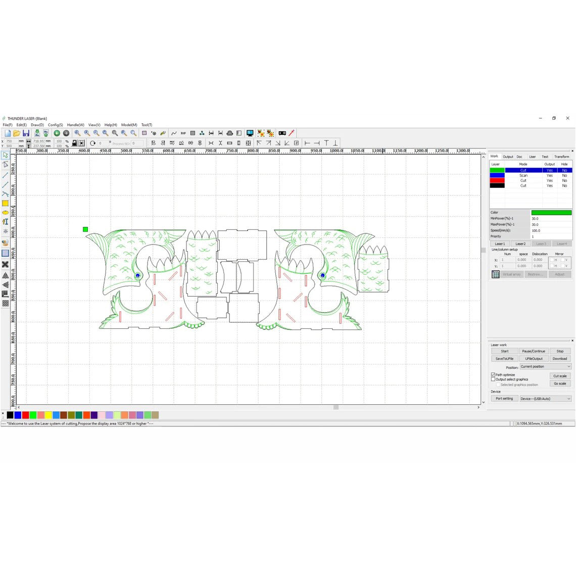 Torre de dados "Monstruo Marino" - Archivo de corte láser SVG y DXF