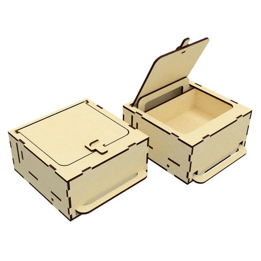 Box with a leaver