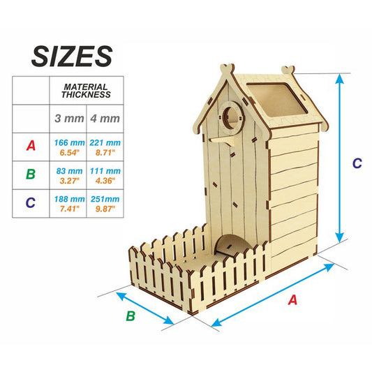 Dice tower "Bird house"