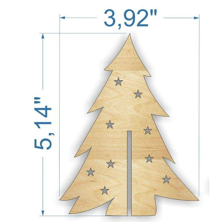 Set of 18 Christmas trees