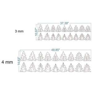 Set of 18 Christmas trees