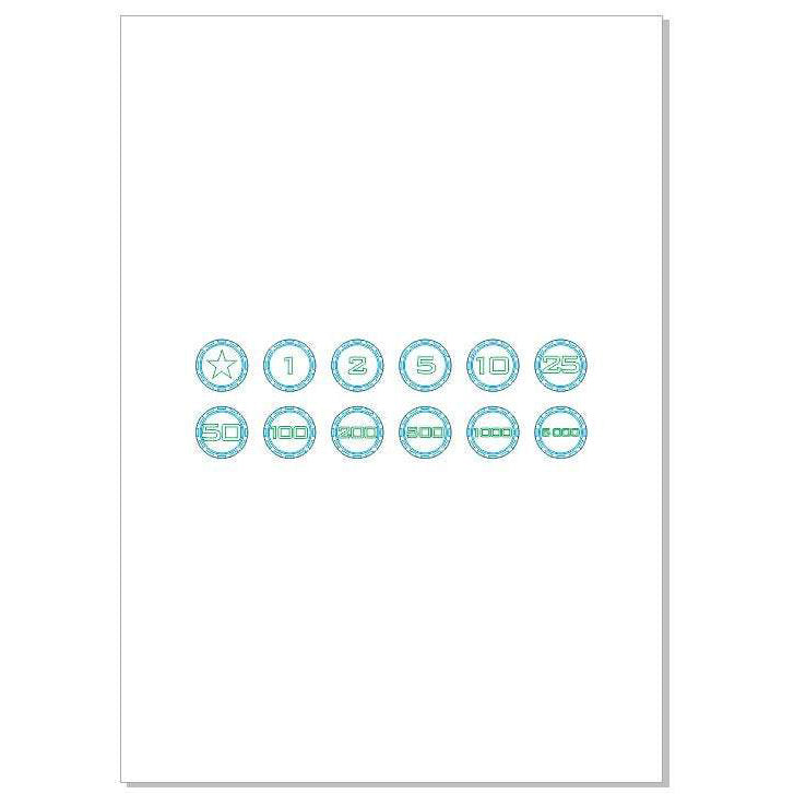 Fichas de casino - Archivo de corte láser SVG y DXF