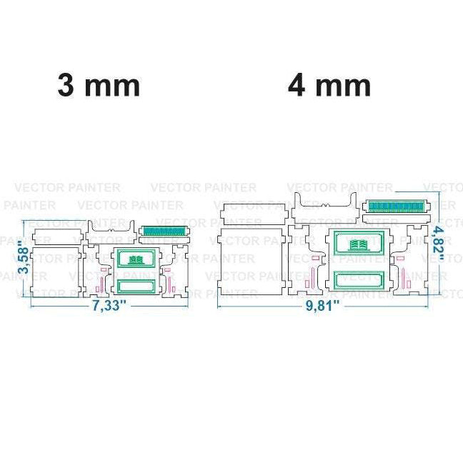 Caja secreta de piano - Archivo de corte láser SVG y DXF