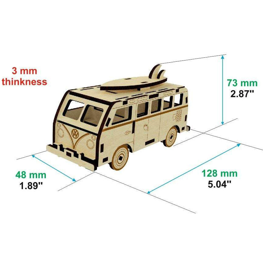 Camper Car Miniature Model
