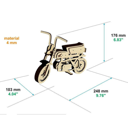 Modelo de scooter - Archivo de corte láser SVG y DXF