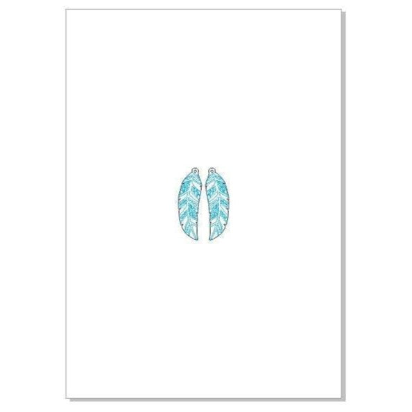Earrings plumage