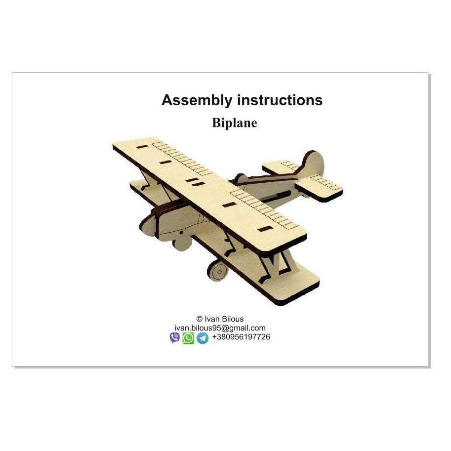 Set de 3 aviones - Archivo de corte láser SVG y DXF