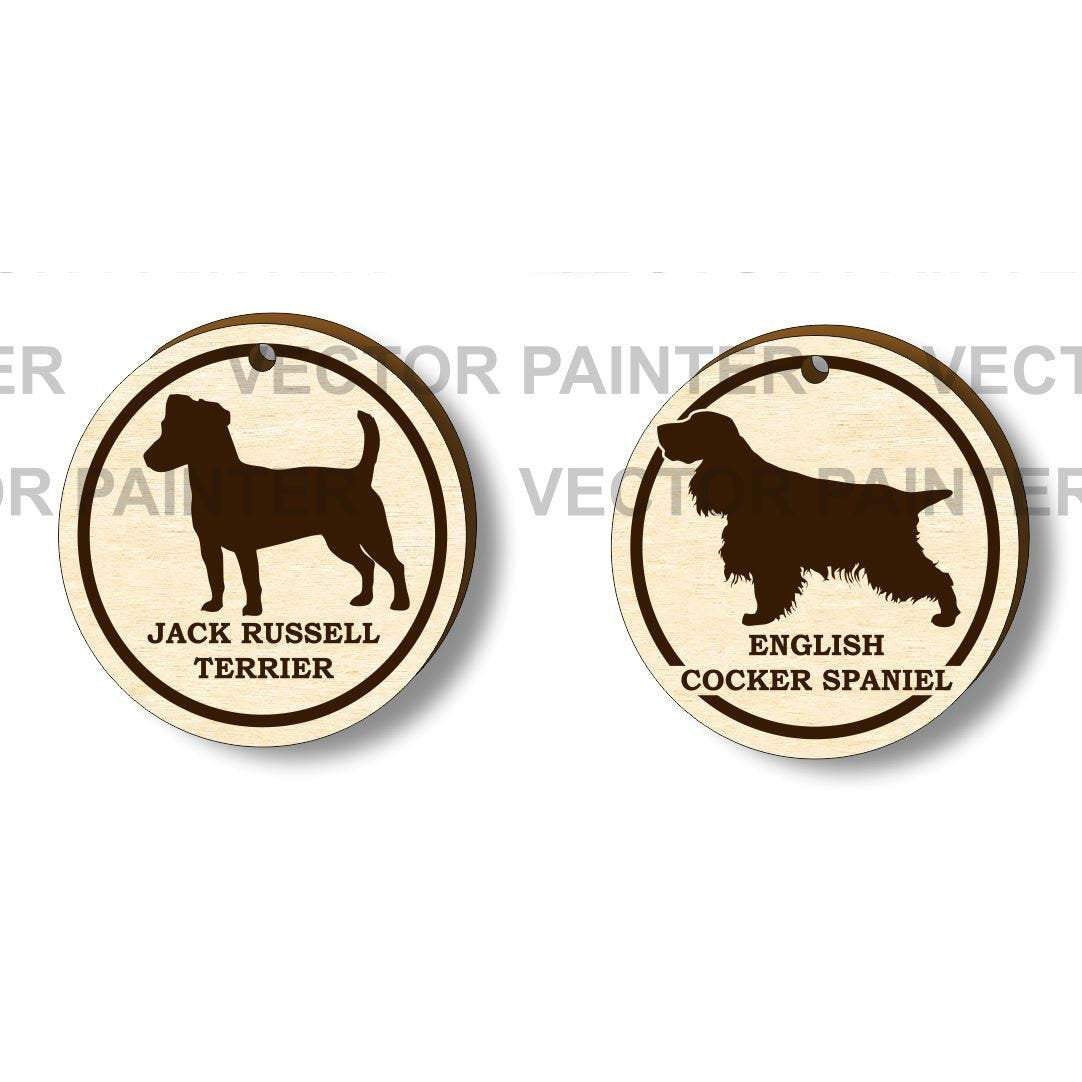 Set of 18 Dog's labels