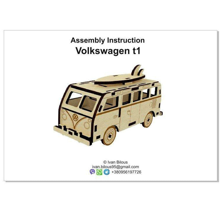Camper Car Miniature Model