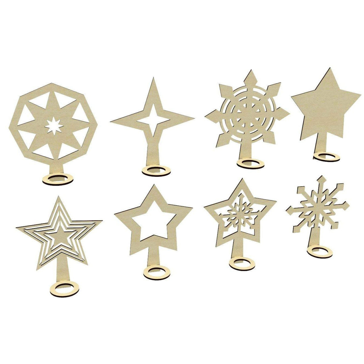 Christmas Tree Topper Bundle Laser Cut File