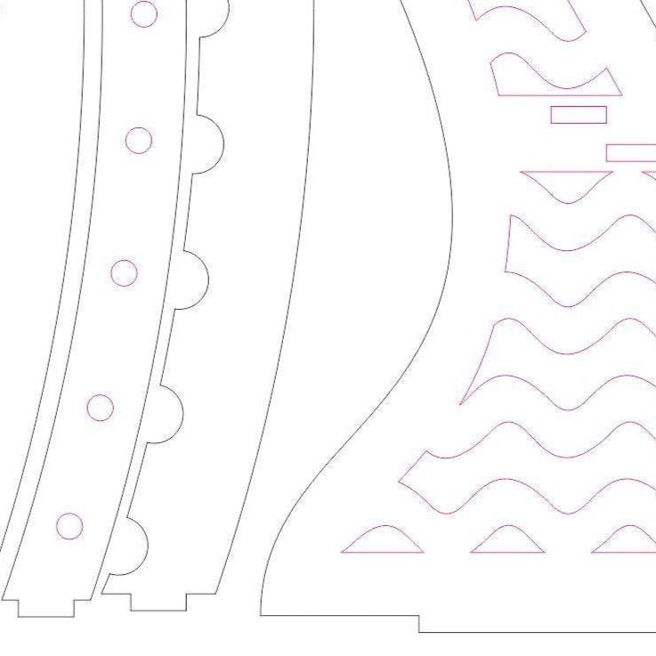 Double Pen Stand - Laser Cut File SVG & DXF