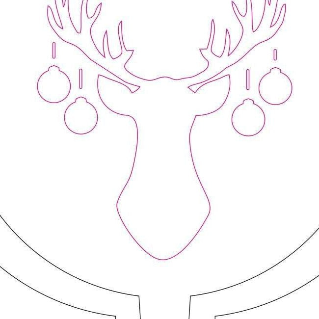 Christmas tree toy animal deer