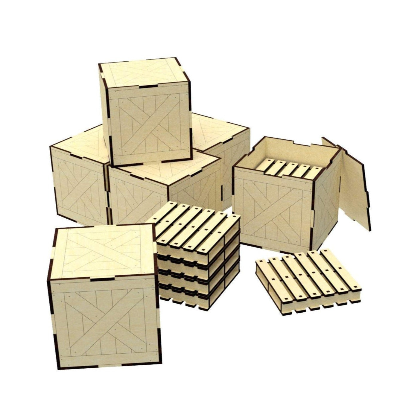 Cup holder with box