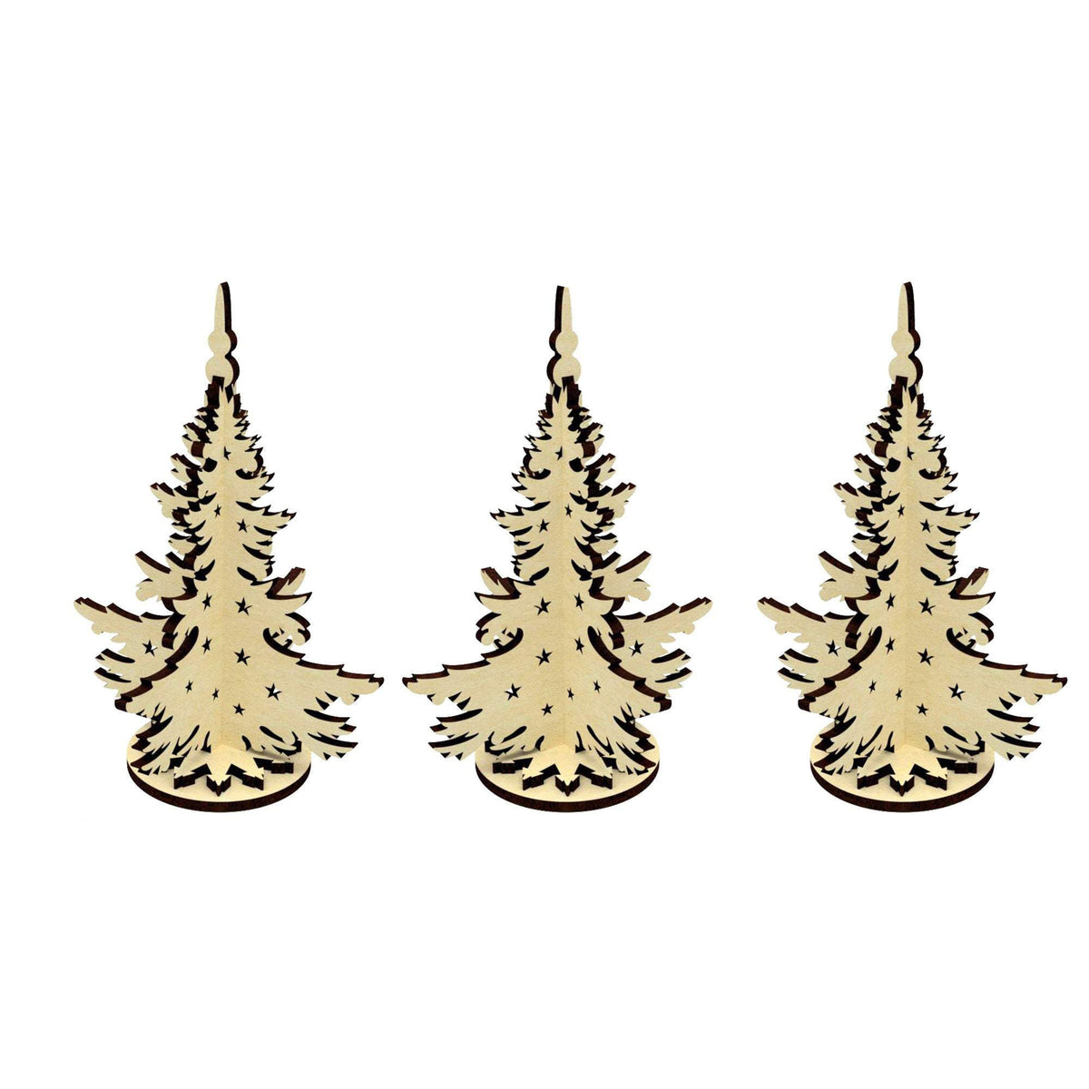 Decoración para árbol de Navidad - Archivo de corte láser SVG y DXF