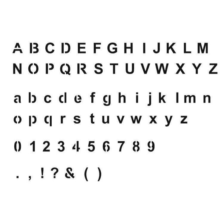 LaserCut Font