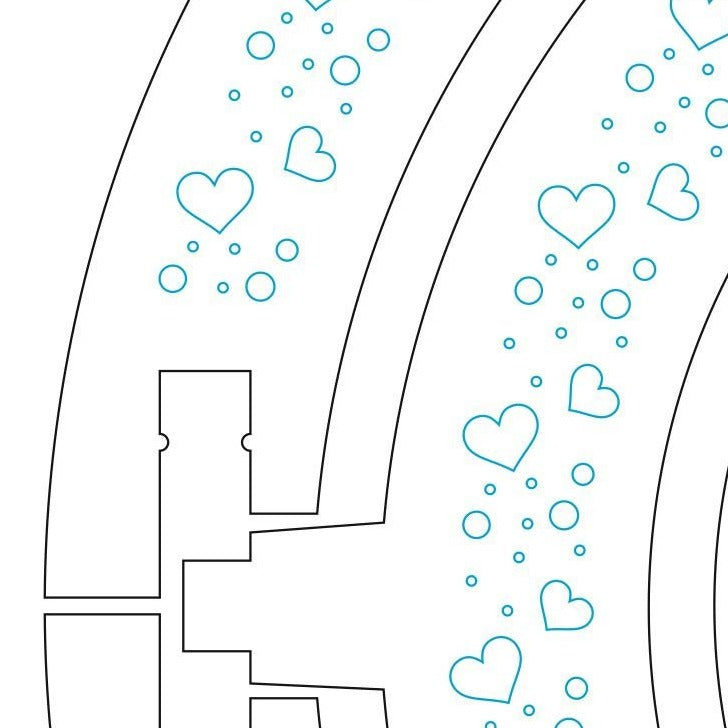 Moving Card for Valentine's Day "Be my"