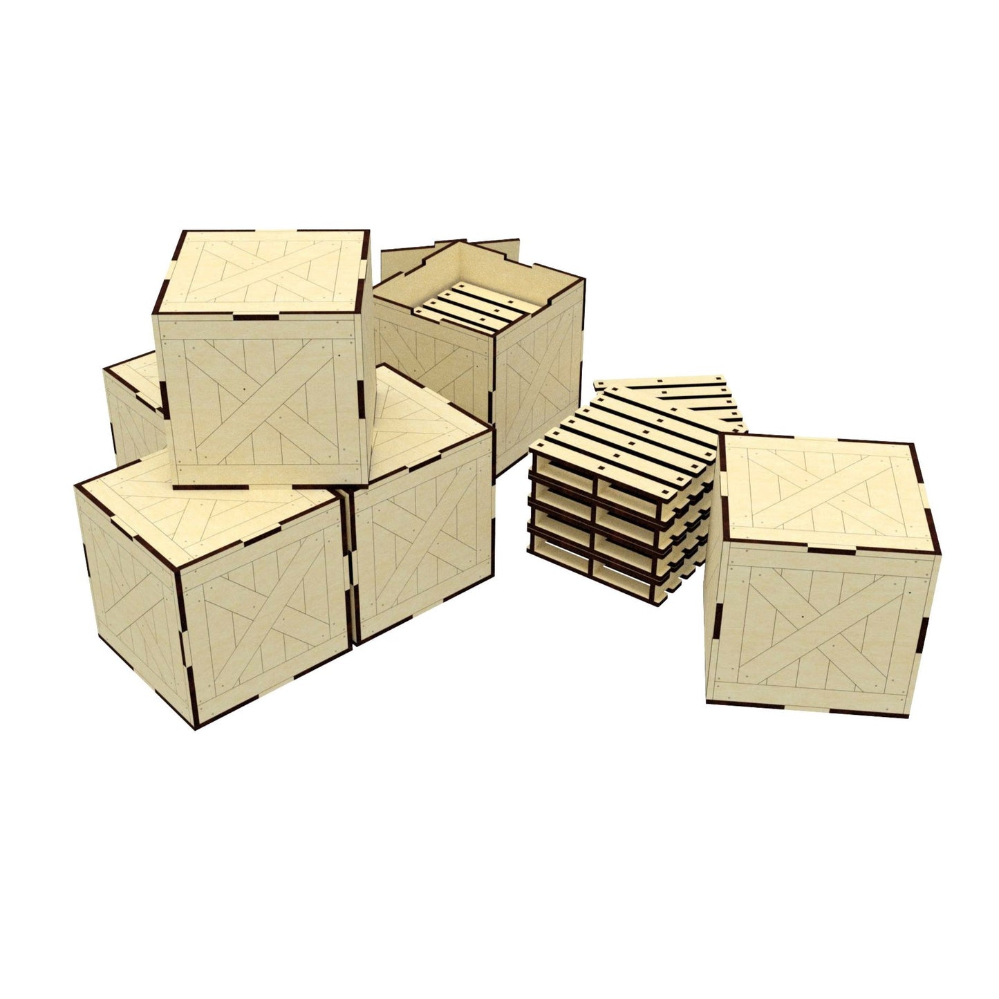 Cup holder with box
