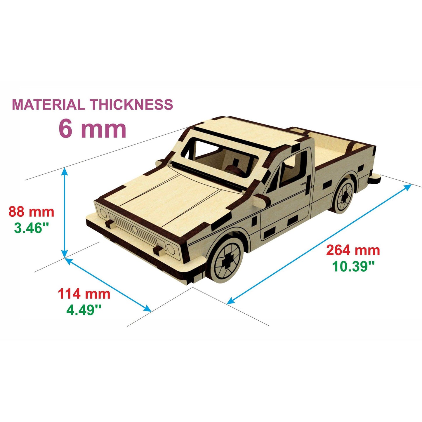 Pickup Car miniature