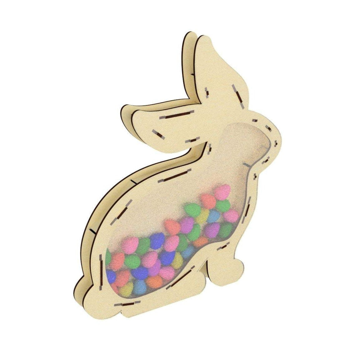 Easter Bunny Chocolate Egg Box - Laser Cut File SVG & DXF