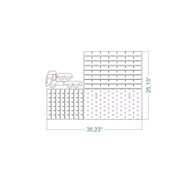 Stand for Car models - Laser Cut File SVG & DXF