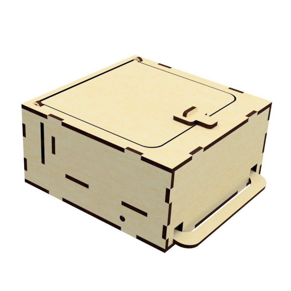 Box with a leaver