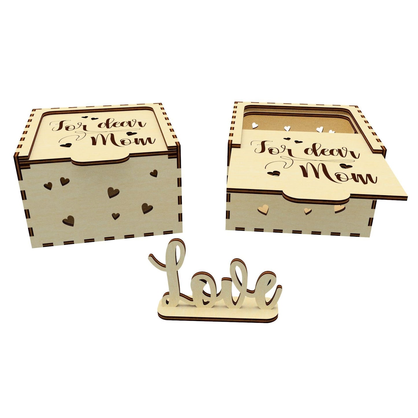 Greeting Boxes - Laser Cut File SVG & DXF