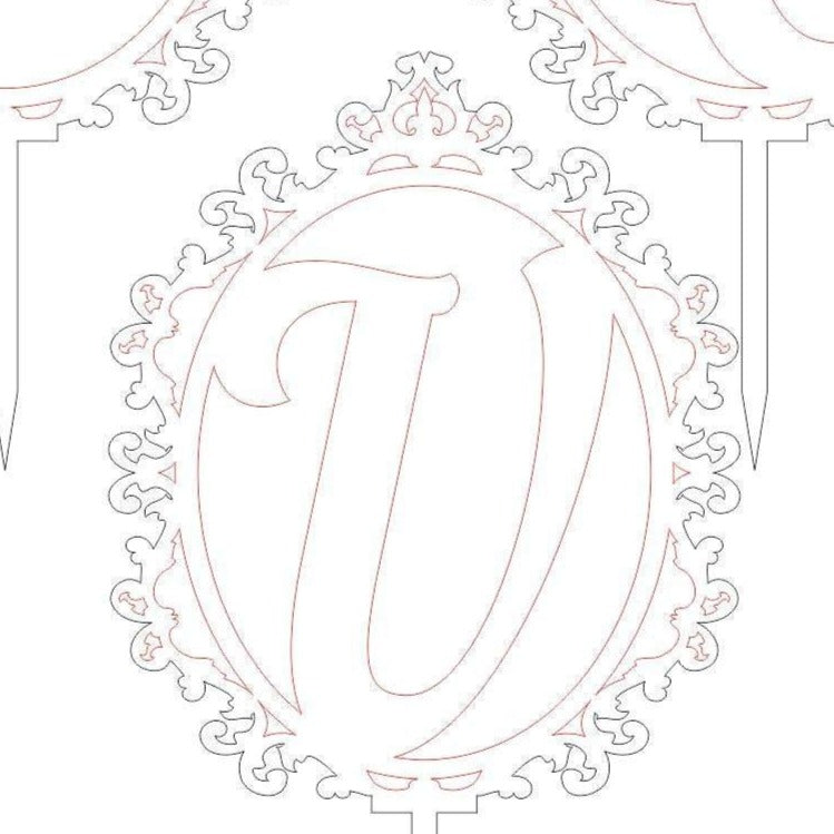 Toppers de letras - Archivo de corte láser SVG y DXF