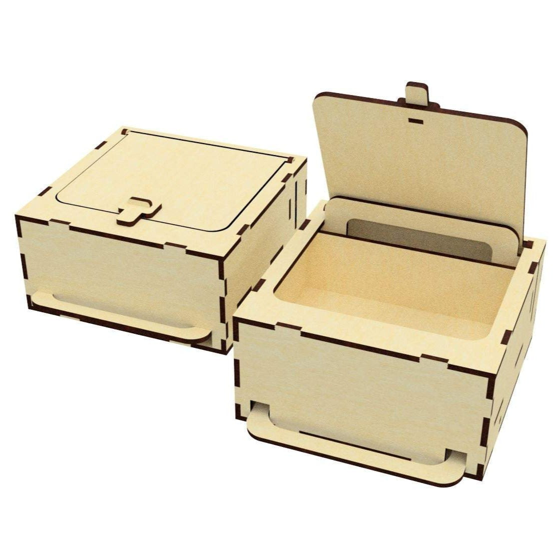 Box with a leaver