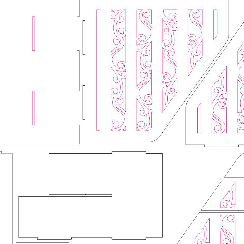 Desk Shelf - Laser Cut File SVG & DXF