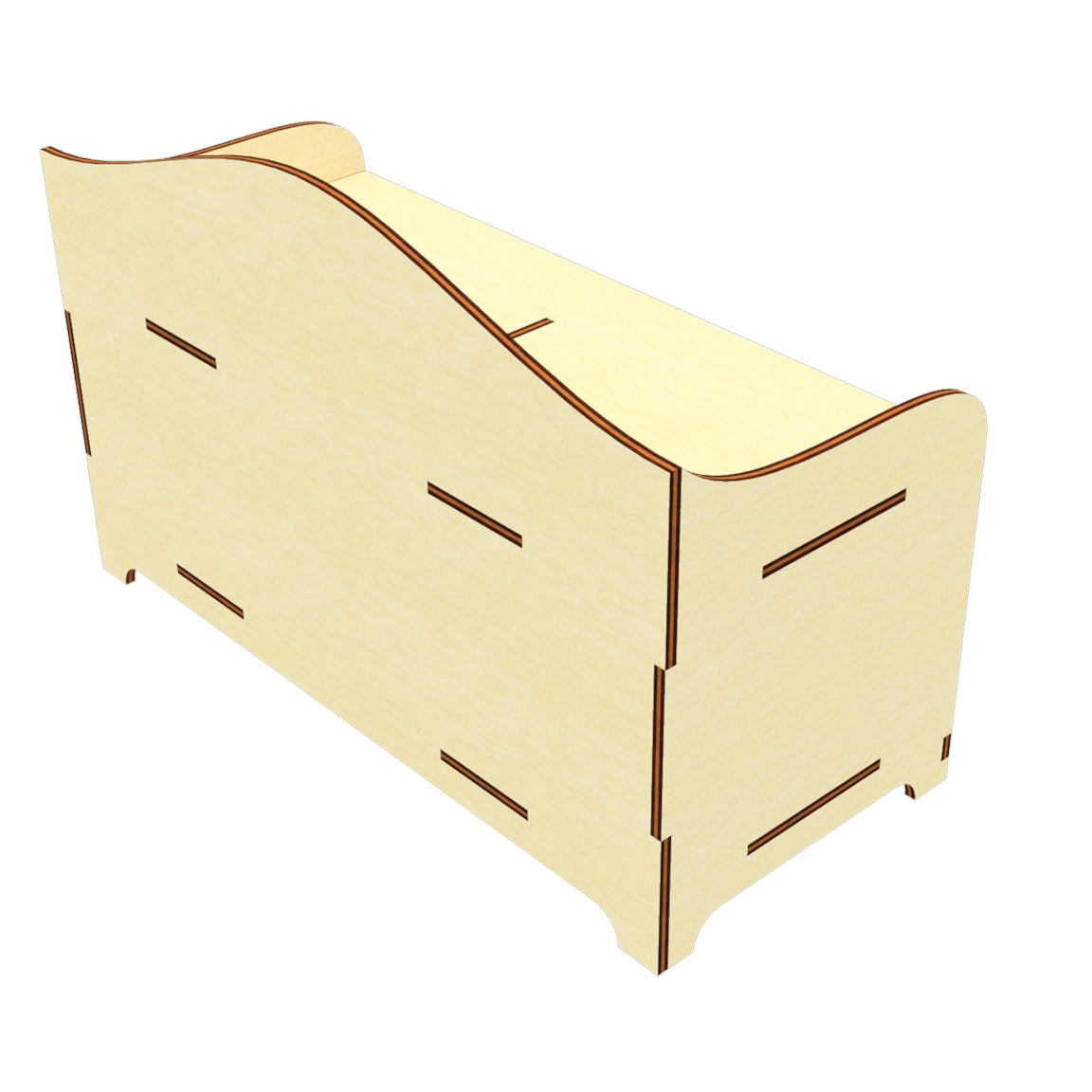 Caja pequeña para estantes - Archivo de corte por láser SVG y DXF