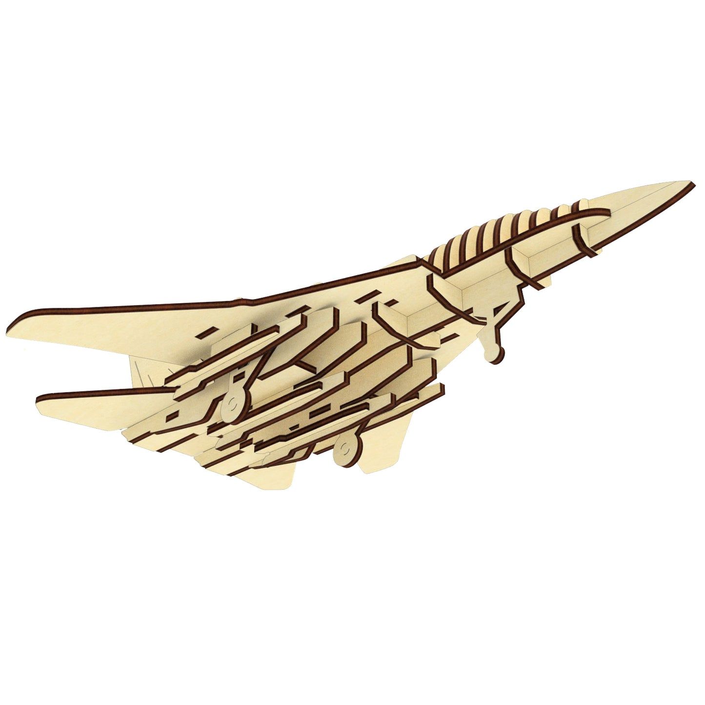 Modelo de avión 3D - Archivo de corte láser SVG y DXF