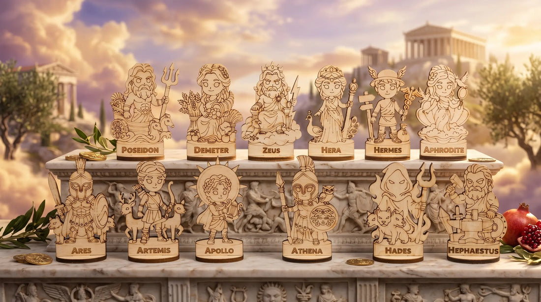 Greek Olympian Gods Laser Cut Collection
