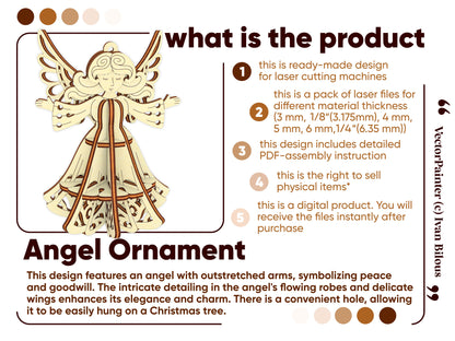 Angel with outstretched arms