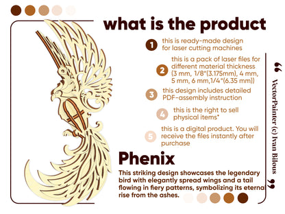 Phoenix Fairy Bird Ornament