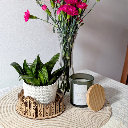 Box & Fence for Flower Pot #2