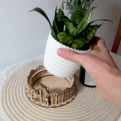 Box & Fence for Flower Pot #2