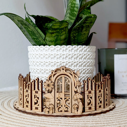 Box & Fence for Flower Pot #2