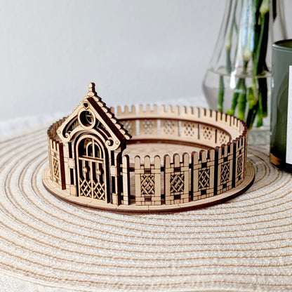 Box & Fence for Flower Pot #3