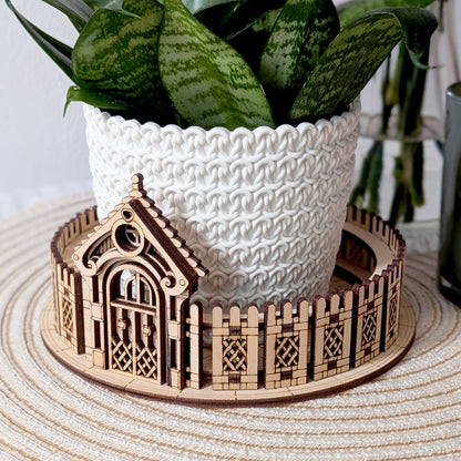 Box & Fence for Flower Pot #3