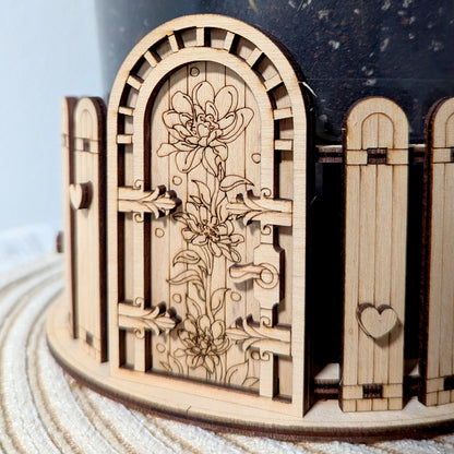 Box & Fence for Flower Pot #4