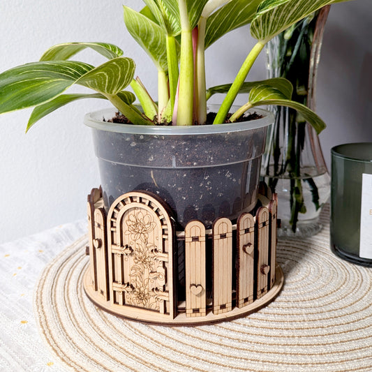 Box & Fence for Flower Pot #4