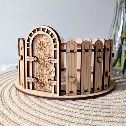 Box & Fence for Flower Pot #4