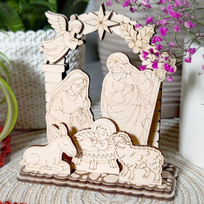 Nativity Scene - Small Schwibbogen