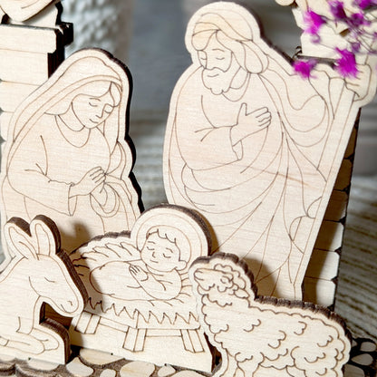 Nativity Scene - Small Schwibbogen