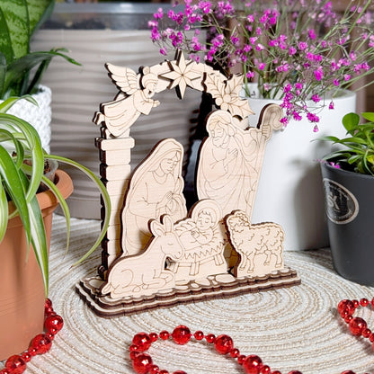 Nativity Scene - Small Schwibbogen
