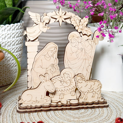 Nativity Scene - Small Schwibbogen