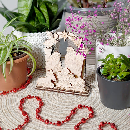 Nativity Scene - Small Schwibbogen